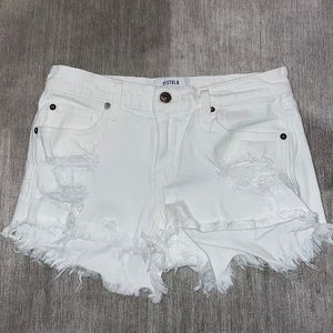 White Pistola Jean Shorts